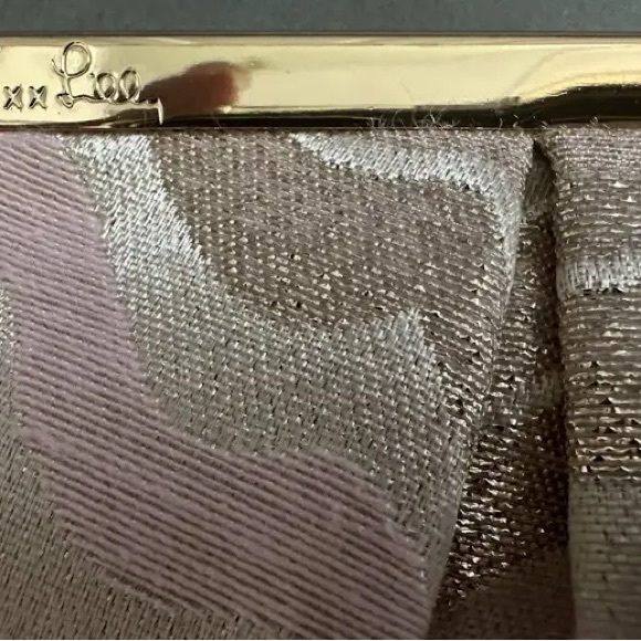 Lilly Pulitzer  Pink and Gold Clutch Bag purse - Picture 4 of 4